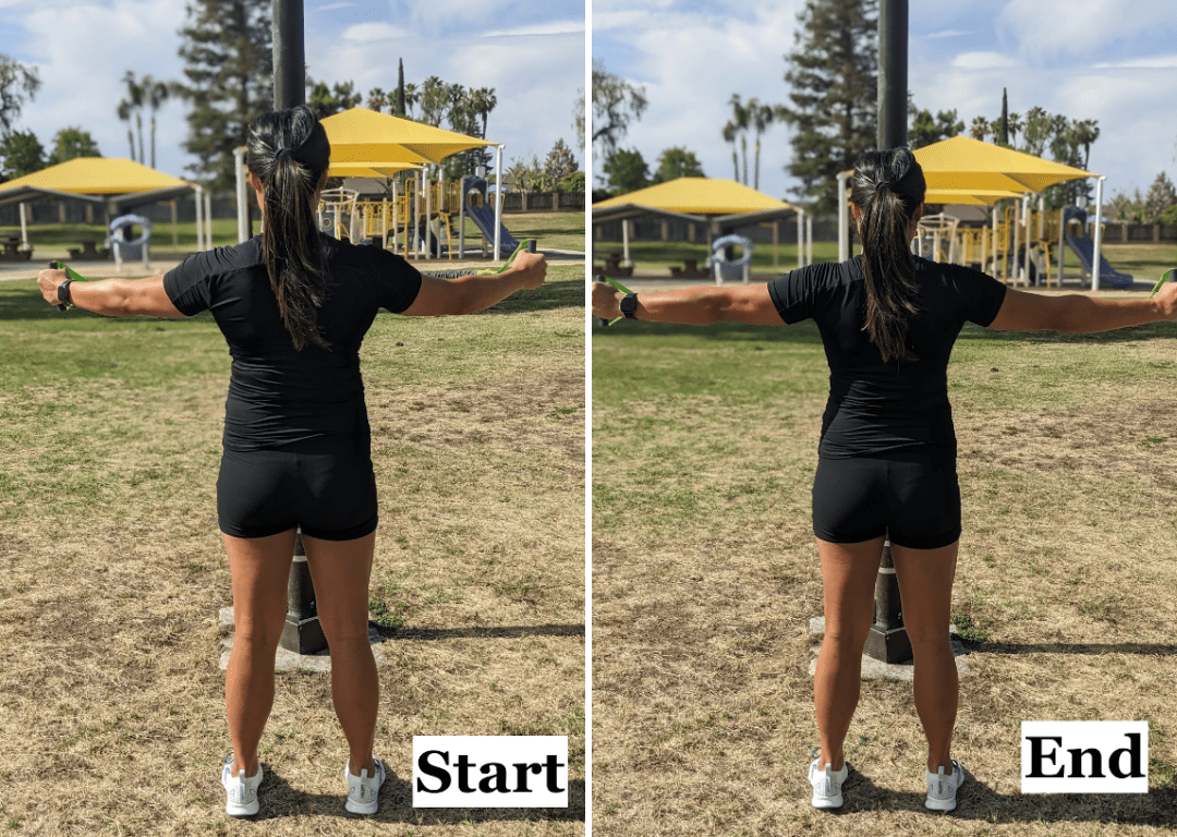 Swimmers Shoulder Exercises standing t's