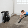 Woman athlete using the Vasa SpaceSaver Erg